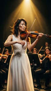 Violinist in Spotlight