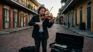 Violinist on Royal Street