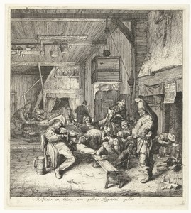 Vioolspeler in een herberg