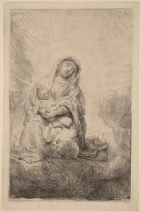 Virgin and Child in the Clouds