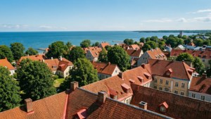 Visby Rooftop Skyline