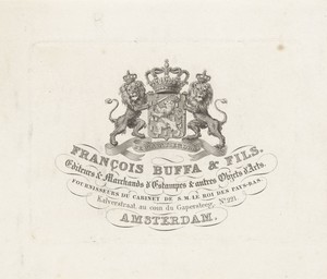 Visitekaartje van Frans Buffa en zonen