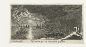 Vissers bij nacht