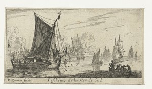 Vissersboten op de Zuiderzee