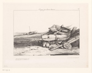 Visserssloep op het strand