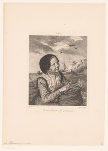 Vissersvrouw aan de kust