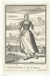 Vissersvrouw van het eiland Marken