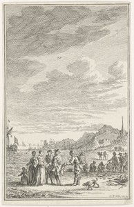 Visverkoop op het strand