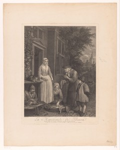 Visverkoopster op straat