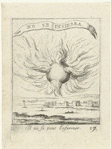 Vlammende zon