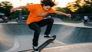 Vlone Skate Trick
