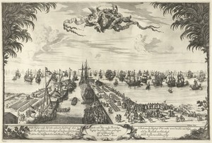 Vloot van Willem III te Hellevoetsluis, 28 oktober 1688