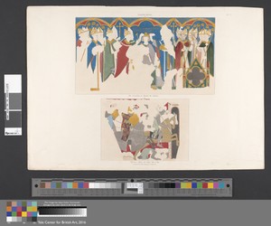 Vol. 6, Plate XXXVII: The Coronation of Edward the Confessor. Warriors Flying for Refuge into a City.
