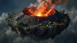 Volcanic Crater Island