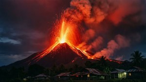 Volcanic Eruption Night