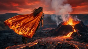 Volcanic Flame Cape