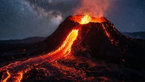 Volcanic Lava Flow