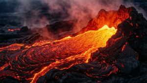 Volcanic Lava Flow