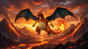 Volcanic Sunset Flight