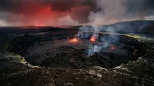 Volcano Crater Lava