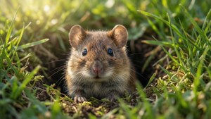 Vole in the Grass