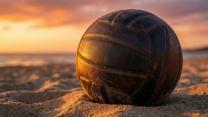 Volleyball Sunset Close-up