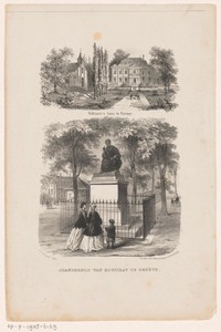 Voltaire's huis te Ferney standbeeld van Rousseau te Genève