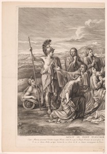 Volumnia met haar zonen voor Coriolanus (linkerdeel)