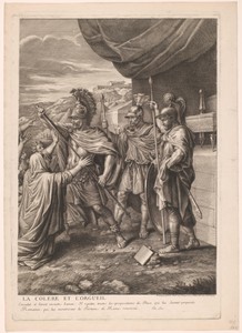 Volumnia met haar zonen voor Coriolanus (rechterdeel)