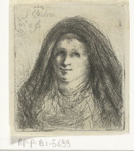 Volwassen vrouw met hoofdoek
