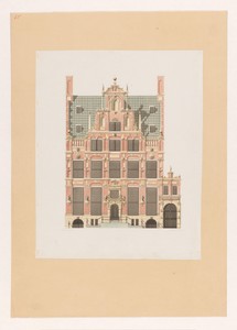 Voorgevel van het Huis met de Hoofden te Amsterdam