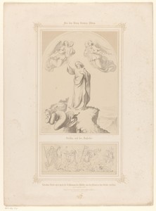 Voorstellingen van de verzoeking van Christus en het lichaam van Patroklos in de strijd