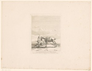 Vossenjager met zijn paard