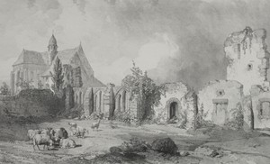 Voyages pittoresques et romantiques dans l'ancienne France.  Bretagne:  Abbaye de Relec