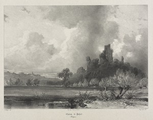 Voyages pittoresques et romantiques dans l'ancienne France.  Bretagne:  Chateau de Penhoet