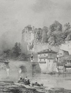 Voyages pittoresques et romantiques dans l'ancienne France.  Bretagne:  Chateau de Clisson