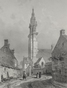 Voyages pittoresques et romantiques dans l'ancienne France.  Bretagne:  Eglise de Roscoff