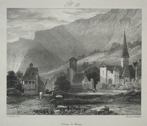 Voyages pittoresques et romantiques dans l'ancienne France.  Franche Comté:  Abbaye de Baume, Baume-les-Messieurs