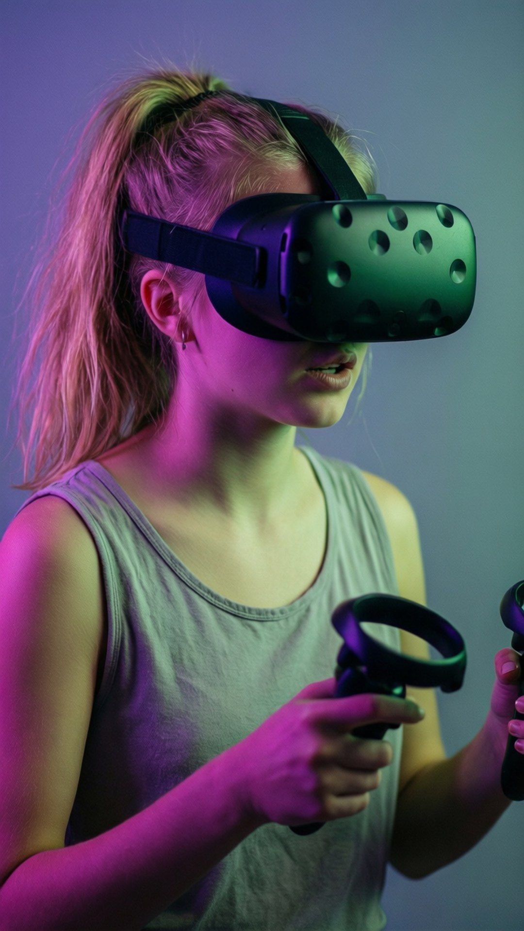 VR Gamer Girl by Wallpapers.art Studio