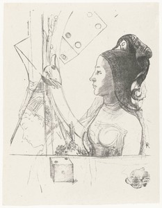 Vrouw en dobbelstenen