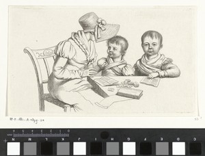 Vrouw en twee kinderen