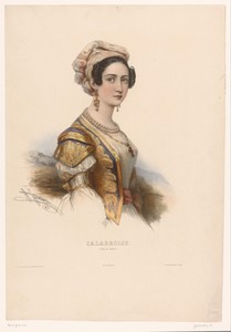 Vrouw in Calabrische dracht