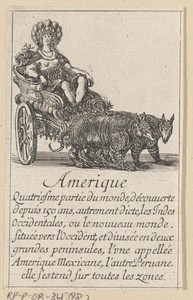 Vrouw in een rijtuig, Amerika