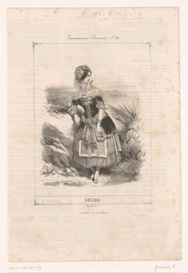 Vrouw in Griekse klederdracht