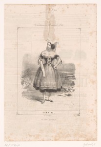 Vrouw in kostuum uit Rome
