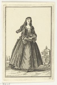 Vrouw in rouwkleding