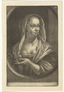 Vrouw met bladmuziek