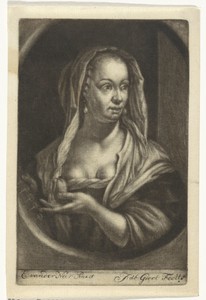 Vrouw met bladmuziek