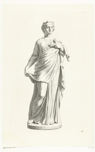 Vrouw met bloem in haar hand