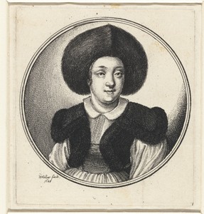 Vrouw met bontmuts